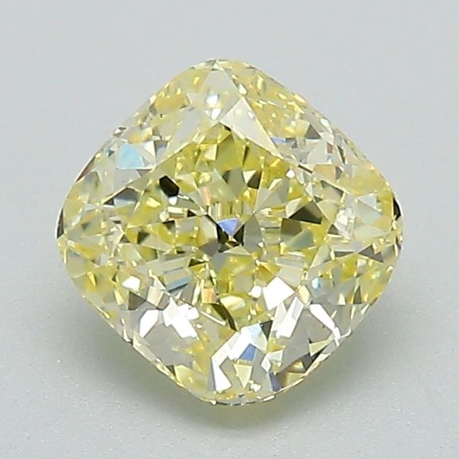 Loose Diamond - CUSHION BRILLIANT 1.17ct Fancy Yellow VS1: Loose Diamond - CUSHION BRILLIANT 1.17ct Fancy Yellow VS1 Source: This is a real non-mined Diamond that has been grown in a lab Shape: CUSHION BRILLIANT Carats: 1.17 Color: Fancy Yellow Certification: