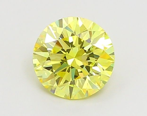 Loose Diamond - ROUND 1.04ct Fancy Vivid Yellow VVS2: Loose Diamond - ROUND 1.04ct Fancy Vivid Yellow VVS2 Source: This is a real non-mined Diamond that has been grown in a lab Shape: ROUND Carats: 1.04 Color: Fancy Vivid Yellow Certification: IGI Video: