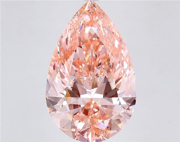 Loose Diamond - PEAR 10.08ct Fancy Vivid Pink VS1: Loose Diamond - PEAR 10.08ct Fancy Vivid Pink VS1 Source: This is a real non-mined Diamond that has been grown in a lab Shape: PEAR Carats: 10.08 Color: Fancy Vivid Pink Certification: IGI Video: