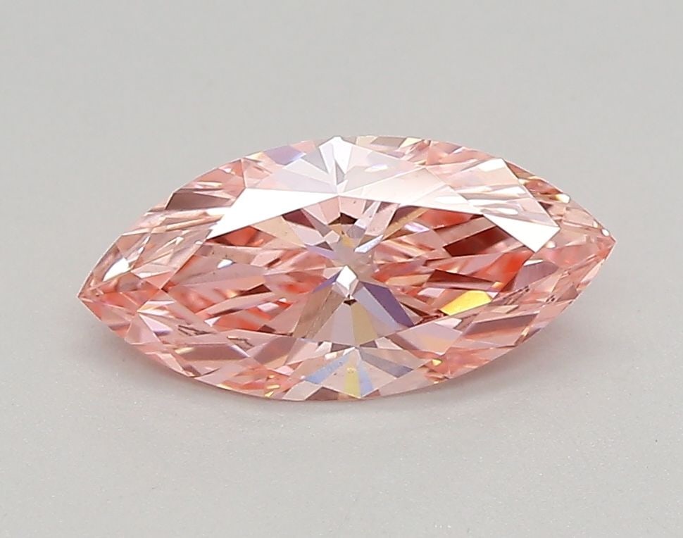 Loose Diamond - MARQUISE 0.76ct Fancy Vivid Pink VS1: Loose Diamond - MARQUISE 0.76ct Fancy Vivid Pink VS1 Source: This is a real non-mined Diamond that has been grown in a lab Shape: MARQUISE Carats: 0.76 Color: Fancy Vivid Pink Certification: IGI Video