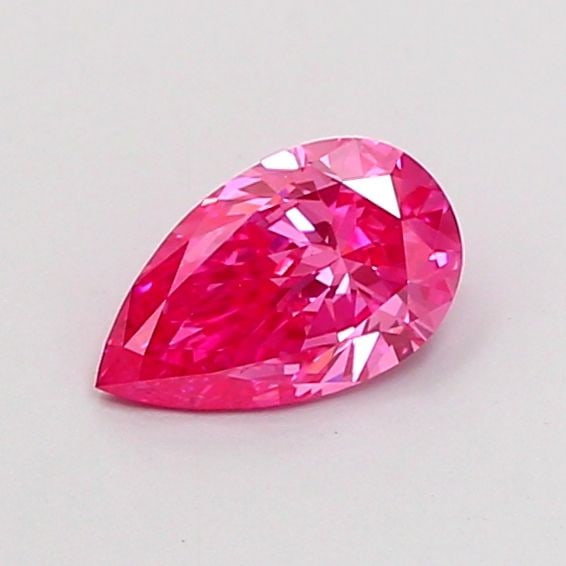 Loose Diamond - PEAR 0.58ct Fancy Vivid Pink VS1: Loose Diamond - PEAR 0.58ct Fancy Vivid Pink VS1 Source: This is a real non-mined Diamond that has been grown in a lab Shape: PEAR Carats: 0.58 Color: Fancy Vivid Pink Certification: IGI Video: