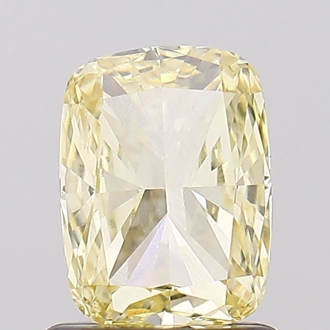 Loose Diamond - CUSHION MODIFIED 1.04ct Fancy Yellow VVS2: Loose Diamond - CUSHION MODIFIED 1.04ct Fancy Yellow VVS2 Source: This is a real non-mined Diamond that has been grown in a lab Shape: CUSHION MODIFIED Carats: 1.04 Color: Fancy Yellow Certification: