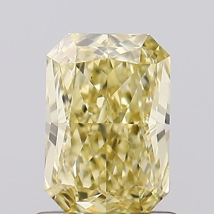 Loose Diamond - RADIANT 1.01ct Fancy Yellow VS2: Loose Diamond - RADIANT 1.01ct Fancy Yellow VS2 Source: This is a real non-mined Diamond that has been grown in a lab Shape: RADIANT Carats: 1.01 Color: Fancy Yellow Certification: IGI Video:
