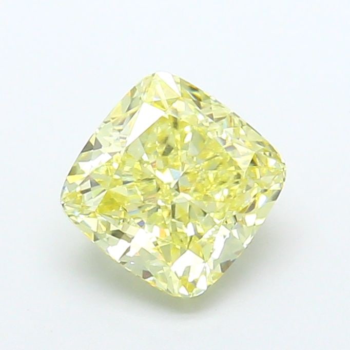 Loose Diamond - CUSHION MODIFIED 2.05ct Fancy Intense Yellow VS1: Loose Diamond - CUSHION MODIFIED 2.05ct Fancy Intense Yellow VS1 Source: This is a real non-mined Diamond that has been grown in a lab Shape: CUSHION MODIFIED Carats: 2.05 Color: Fancy Intense Yellow 