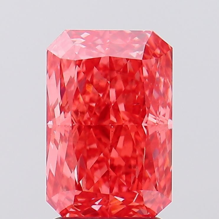Loose Diamond - RADIANT 2.77ct Fancy Vivid Pink VS1: Loose Diamond - RADIANT 2.77ct Fancy Vivid Pink VS1 Source: This is a real non-mined Diamond that has been grown in a lab Shape: RADIANT Carats: 2.77 Color: Fancy Vivid Pink Certification: IGI Video: