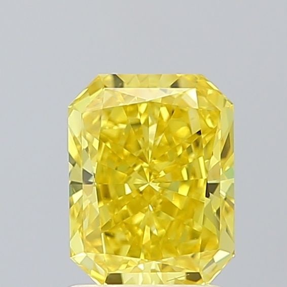 Loose Diamond - RADIANT 1.51ct Fancy Vivid Yellow VS2: Loose Diamond - RADIANT 1.51ct Fancy Vivid Yellow VS2 Source: This is a real non-mined Diamond that has been grown in a lab Shape: RADIANT Carats: 1.51 Color: Fancy Vivid Yellow Certification: IGI Vid