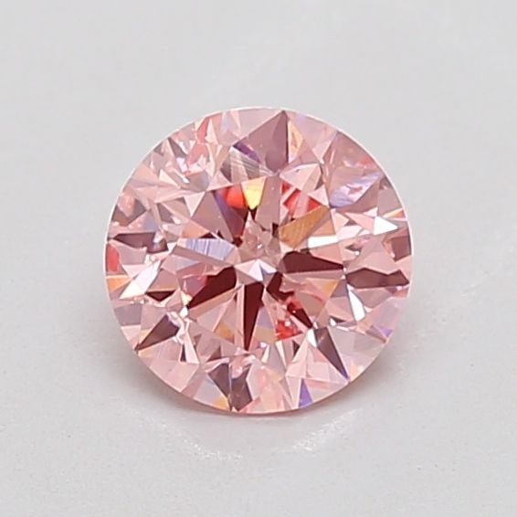 Loose Diamond - ROUND 0.66ct Fancy Vivid Pink I1: Loose Diamond - ROUND 0.66ct Fancy Vivid Pink I1 Source: This is a real non-mined Diamond that has been grown in a lab Shape: ROUND Carats: 0.66 Color: Fancy Vivid Pink Certification: NONE The Diamond