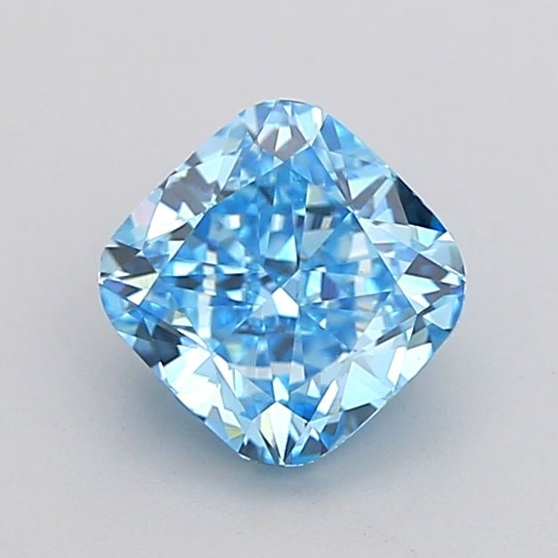 Loose Diamond - CUSHION MODIFIED 1.03ct Fancy Vivid Blue VVS2: Loose Diamond - CUSHION MODIFIED 1.03ct Fancy Vivid Blue VVS2 Source: This is a real non-mined Diamond that has been grown in a lab Shape: CUSHION MODIFIED Carats: 1.03 Color: Fancy Vivid Blue Certifi
