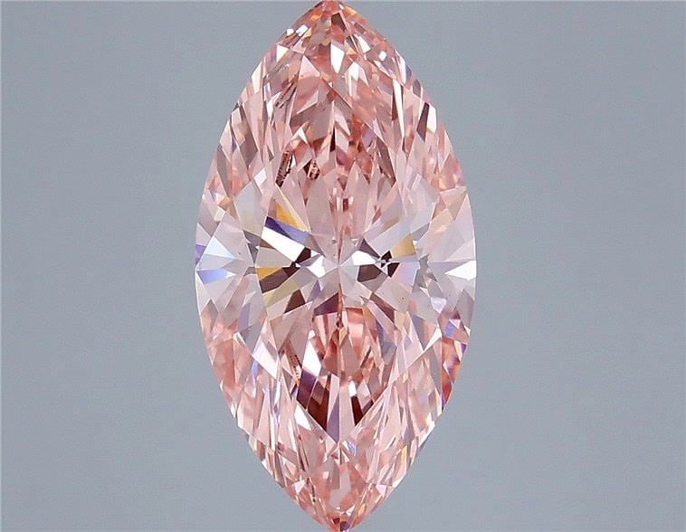 Loose Diamond - MARQUISE 4.84ct Fancy Vivid Pink VS1: Loose Diamond - MARQUISE 4.84ct Fancy Vivid Pink VS1 Source: This is a real non-mined Diamond that has been grown in a lab Shape: MARQUISE Carats: 4.84 Color: Fancy Vivid Pink Certification: IGI Video