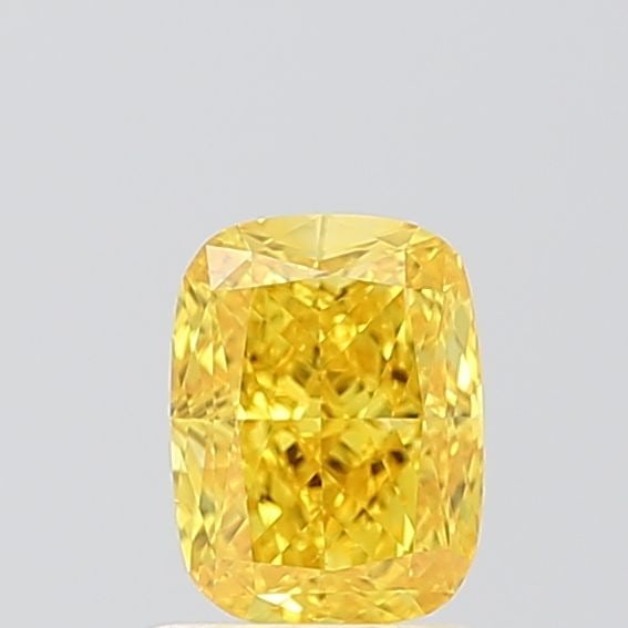 Loose Diamond - CUSHION MODIFIED 1.0ct Fancy Vivid Yellow VS2: Loose Diamond - CUSHION MODIFIED 1.0ct Fancy Vivid Yellow VS2 Source: This is a real non-mined Diamond that has been grown in a lab Shape: CUSHION MODIFIED Carats: 1.0 Color: Fancy Vivid Yellow Certif