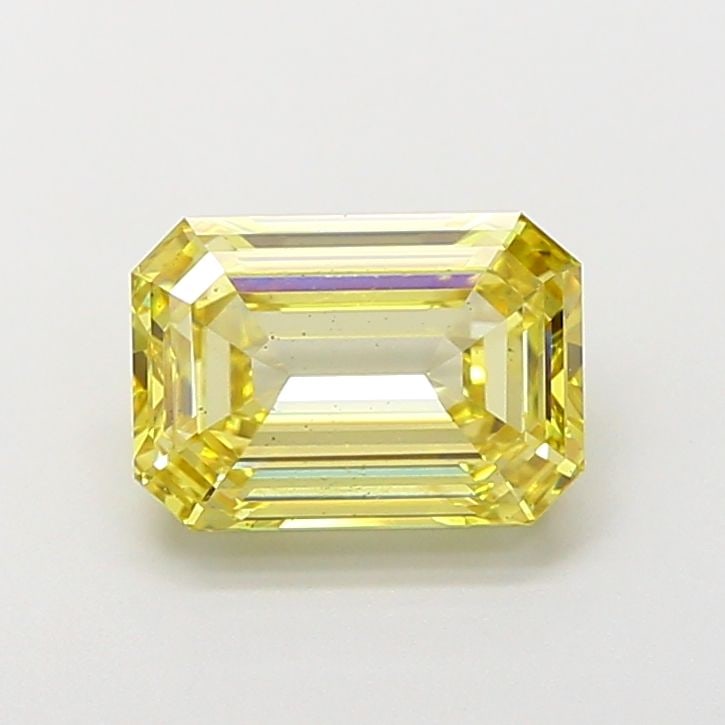 Loose Diamond - EMERALD 2.54ct Fancy Yellow VS2: Loose Diamond - EMERALD 2.54ct Fancy Yellow VS2 Source: This is a real non-mined Diamond that has been grown in a lab Shape: EMERALD Carats: 2.54 Color: Fancy Yellow Certification: IGI Video: