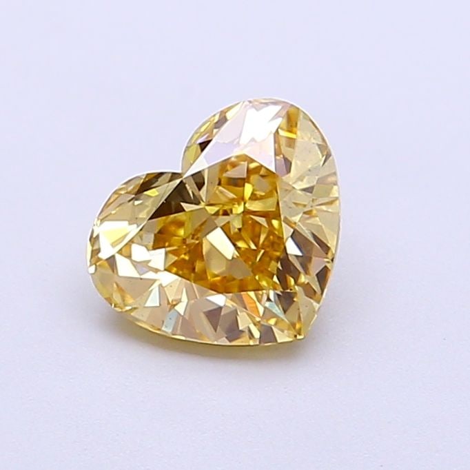 Loose Diamond - HEART 1.04ct Fancy Intense Yellow VS2: Loose Diamond - HEART 1.04ct Fancy Intense Yellow VS2 Source: This is a real non-mined Diamond that has been grown in a lab Shape: HEART Carats: 1.04 Color: Fancy Intense Yellow Certification: IGI Vid