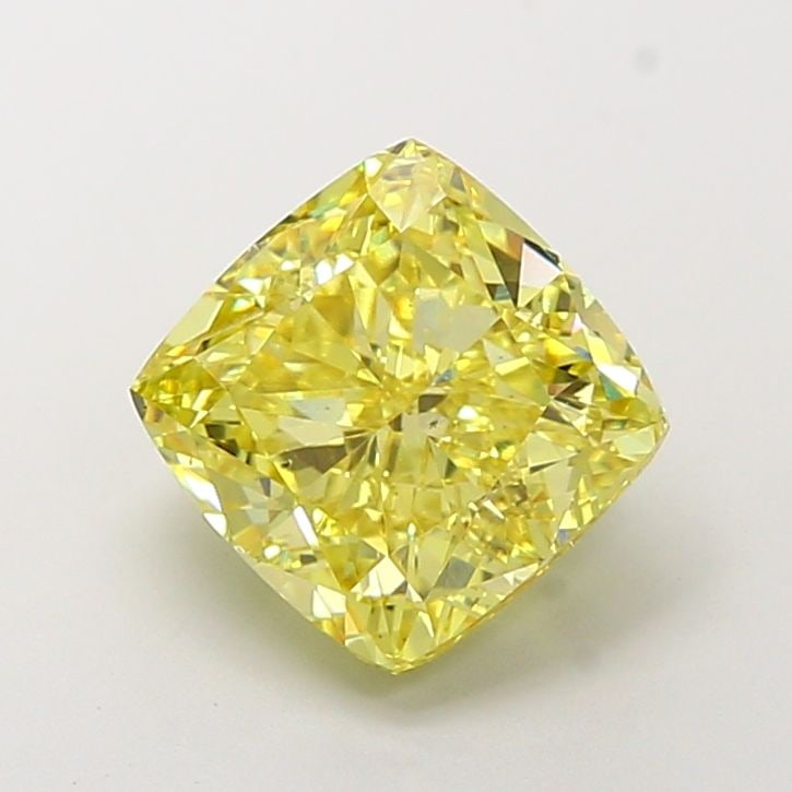 Loose Diamond - CUSHION MODIFIED 5.62ct Fancy Vivid Yellow SI1: Loose Diamond - CUSHION MODIFIED 5.62ct Fancy Vivid Yellow SI1 Source: This is a real non-mined Diamond that has been grown in a lab Shape: CUSHION MODIFIED Carats: 5.62 Color: Fancy Vivid Yellow Cert