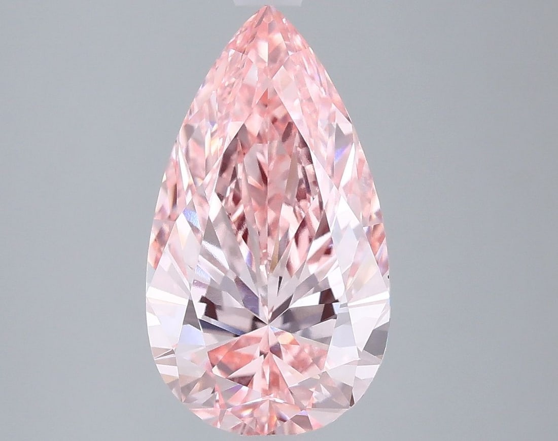Loose Diamond - PEAR 3.0ct Fancy Vivid Pink VS1: Loose Diamond - PEAR 3.0ct Fancy Vivid Pink VS1 Source: This is a real non-mined Diamond that has been grown in a lab Shape: PEAR Carats: 3.0 Color: Fancy Vivid Pink Certification: IGI Video:
