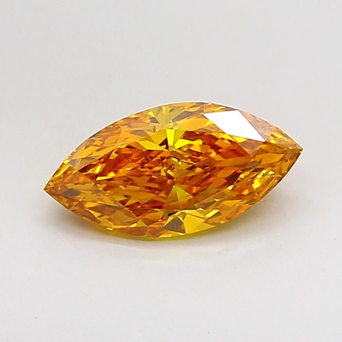 Loose Diamond - MARQUISE 1.1ct Fancy Vivid Orangey Yellow VVS2: Loose Diamond - MARQUISE 1.1ct Fancy Vivid Orangey Yellow VVS2 Source: This is a real non-mined Diamond that has been grown in a lab Shape: MARQUISE Carats: 1.1 Color: Fancy Vivid Orangey Yellow Certi