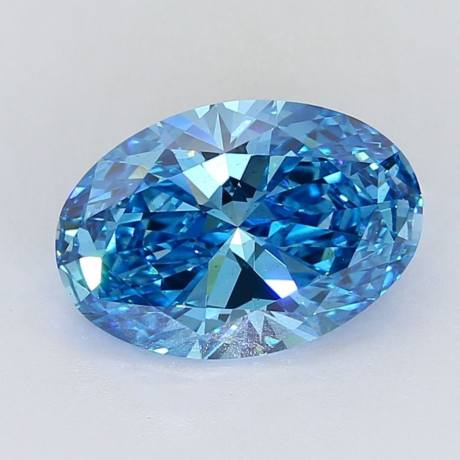 Loose Diamond - OVAL 7.04ct Fancy Vivid Blue VS2: Loose Diamond - OVAL 7.04ct Fancy Vivid Blue VS2 Source: This is a real non-mined Diamond that has been grown in a lab Shape: OVAL Carats: 7.04 Color: Fancy Vivid Blue Certification: IGI Video: