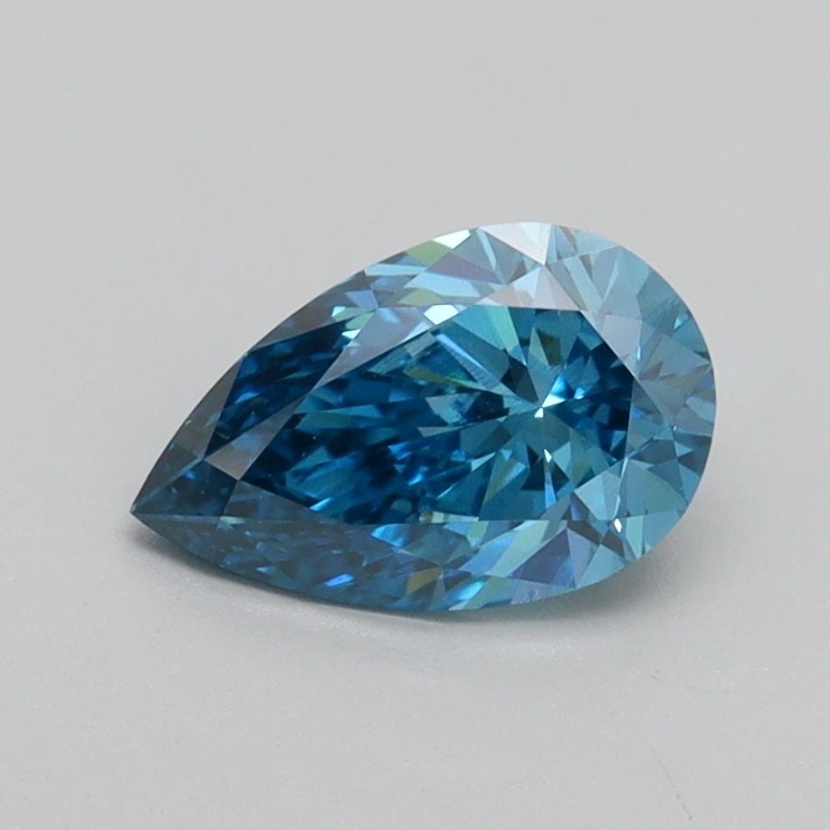 Loose Diamond - PEAR 1.04ct Fancy Vivid Blue SI1: Loose Diamond - PEAR 1.04ct Fancy Vivid Blue SI1 Source: This is a real non-mined Diamond that has been grown in a lab Shape: PEAR Carats: 1.04 Color: Fancy Vivid Blue Certification: IGI Video: