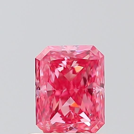 Loose Diamond - RADIANT 0.73ct Fancy Vivid Pink VS1: Loose Diamond - RADIANT 0.73ct Fancy Vivid Pink VS1 Source: This is a real non-mined Diamond that has been grown in a lab Shape: RADIANT Carats: 0.73 Color: Fancy Vivid Pink Certification: IGI Video: