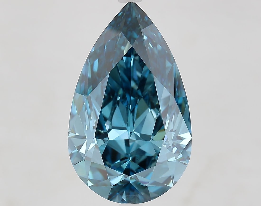 Loose Diamond - PEAR 8.0ct Fancy Vivid Blue VS1 (1 of 1)