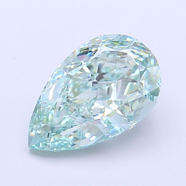 Loose Diamond - PEAR 2.12ct Fancy Vivid Green VVS1: Loose Diamond - PEAR 2.12ct Fancy Vivid Green VVS1 Source: This is a real non-mined Diamond that has been grown in a lab Shape: PEAR Carats: 2.12 Color: Fancy Vivid Green Certification: IGI Video: