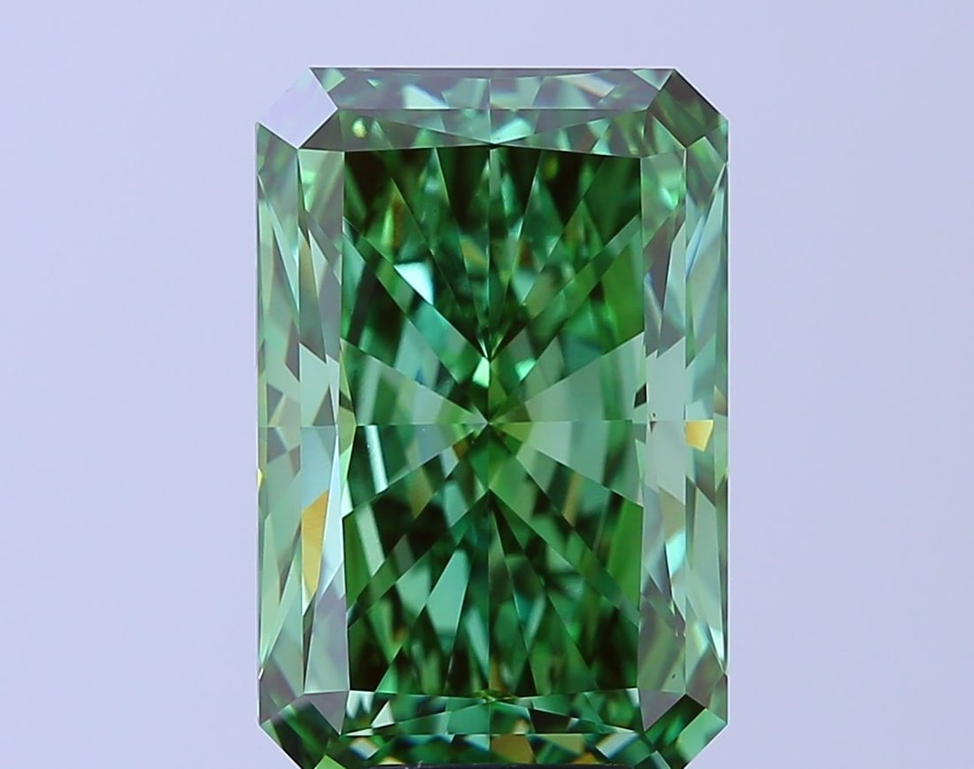 Loose Diamond - RADIANT 9.04ct Fancy Vivid Green VVS2 (1 of 1)