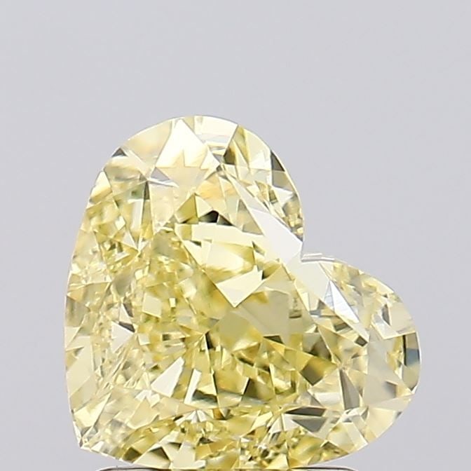 Loose Diamond - HEART 2.06ct Fancy Intense Yellow VVS2: Loose Diamond - HEART 2.06ct Fancy Intense Yellow VVS2 Source: This is a real non-mined Diamond that has been grown in a lab Shape: HEART Carats: 2.06 Color: Fancy Intense Yellow Certification: IGI Vi