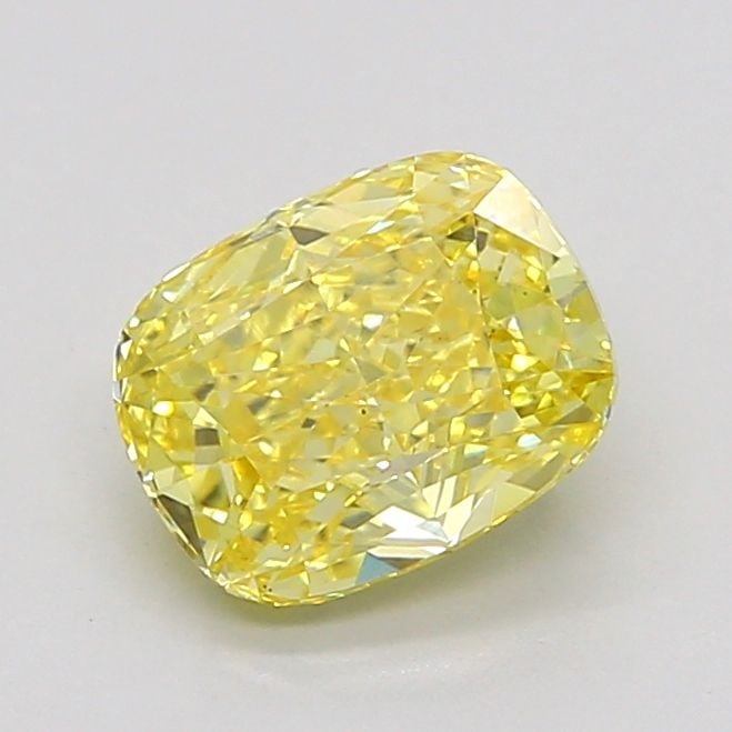 Loose Diamond - CUSHION MODIFIED 1.5ct Fancy Intense Yellow VS2: Loose Diamond - CUSHION MODIFIED 1.5ct Fancy Intense Yellow VS2 Source: This is a real non-mined Diamond that has been grown in a lab Shape: CUSHION MODIFIED Carats: 1.5 Color: Fancy Intense Yellow Ce
