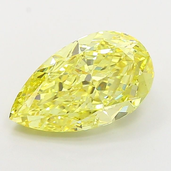 Loose Diamond - PEAR 5.02ct Fancy Vivid Yellow VS1: Loose Diamond - PEAR 5.02ct Fancy Vivid Yellow VS1 Source: This is a real non-mined Diamond that has been grown in a lab Shape: PEAR Carats: 5.02 Color: Fancy Vivid Yellow Certification: IGI Video: