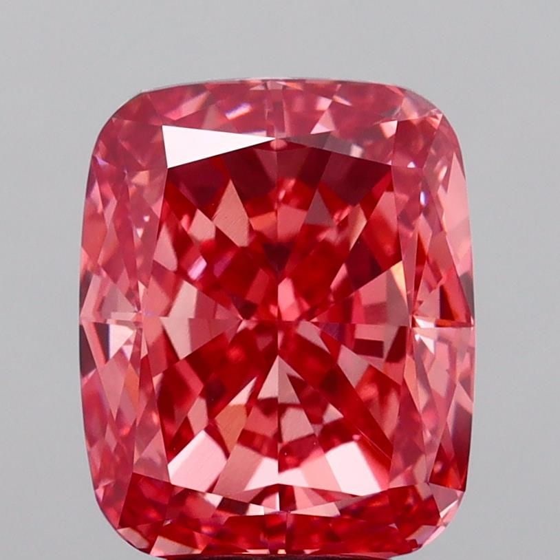 Loose Diamond - CUSHION MODIFIED 5.09ct Fancy Vivid Pink VVS2: Loose Diamond - CUSHION MODIFIED 5.09ct Fancy Vivid Pink VVS2 Source: This is a real non-mined Diamond that has been grown in a lab Shape: CUSHION MODIFIED Carats: 5.09 Color: Fancy Vivid Pink Certifi