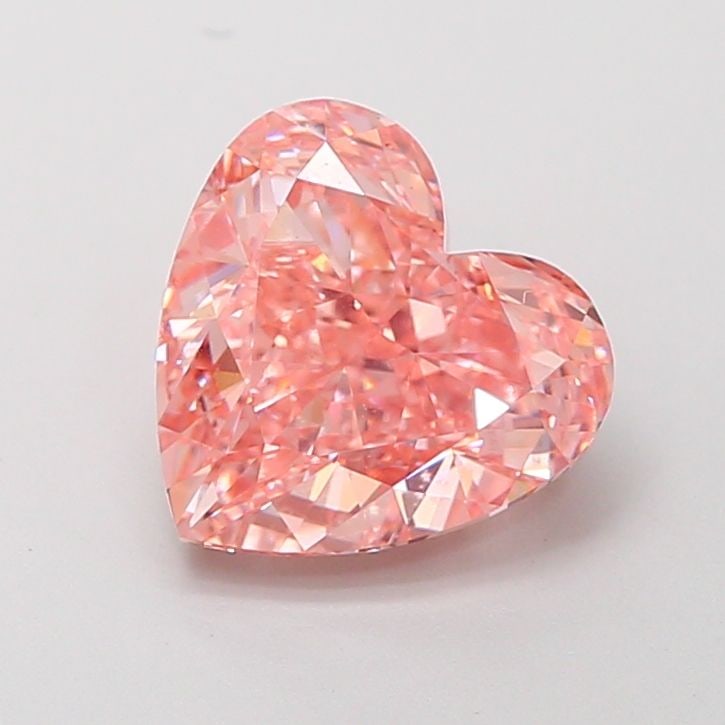 Loose Diamond - HEART 3.05ct Fancy Vivid Pink VS1: Loose Diamond - HEART 3.05ct Fancy Vivid Pink VS1 Source: This is a real non-mined Diamond that has been grown in a lab Shape: HEART Carats: 3.05 Color: Fancy Vivid Pink Certification: IGI Video: