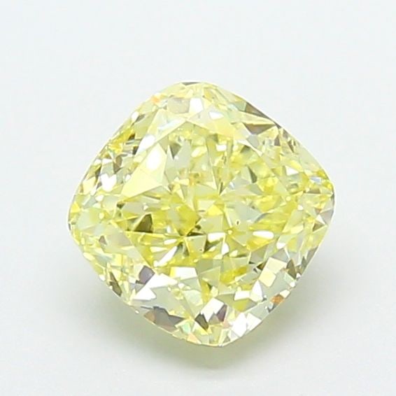 Loose Diamond - CUSHION MODIFIED 1.55ct Fancy Light Yellow VS1: Loose Diamond - CUSHION MODIFIED 1.55ct Fancy Light Yellow VS1 Source: This is a real non-mined Diamond that has been grown in a lab Shape: CUSHION MODIFIED Carats: 1.55 Color: Fancy Light Yellow