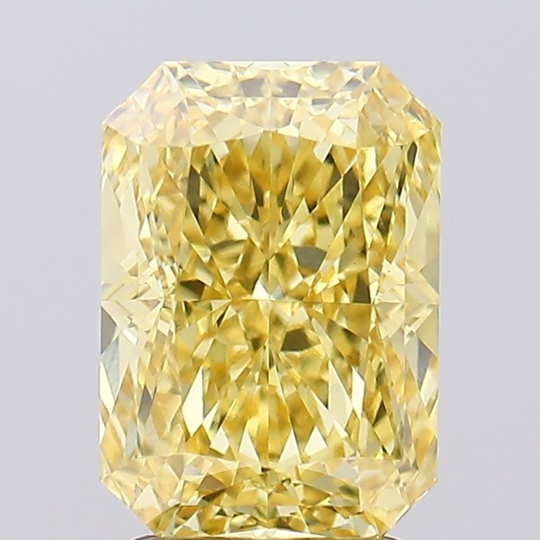 Loose Diamond - RADIANT 2.83ct Fancy Vivid Yellow VVS2: Loose Diamond - RADIANT 2.83ct Fancy Vivid Yellow VVS2 Source: This is a real non-mined Diamond that has been grown in a lab Shape: RADIANT Carats: 2.83 Color: Fancy Vivid Yellow Certification: IGI Vi