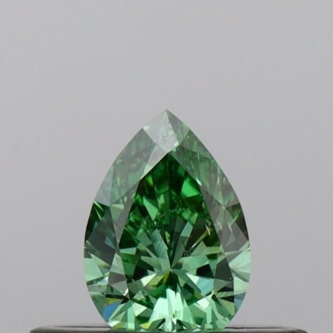 Loose Diamond - PEAR 0.26ct Fancy Vivid Green SI1: Loose Diamond - PEAR 0.26ct Fancy Vivid Green SI1 Source: This is a real non-mined Diamond that has been grown in a lab Shape: PEAR Carats: 0.26 Color: Fancy Vivid Green Certification: IGI Video: