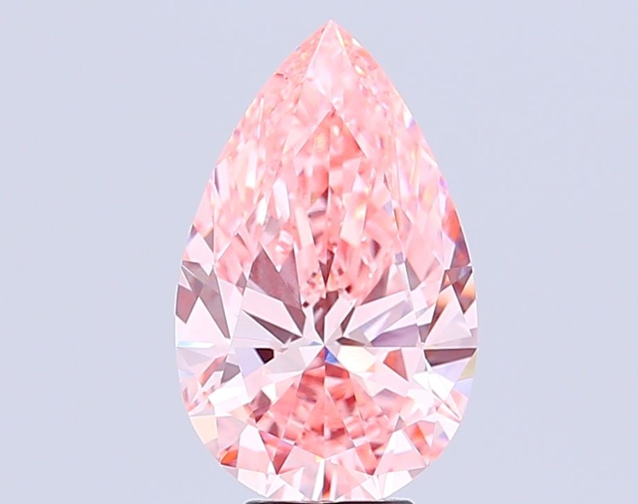 Loose Diamond - PEAR 8.07ct Fancy Vivid Pink VVS2: Loose Diamond - PEAR 8.07ct Fancy Vivid Pink VVS2 Source: This is a real non-mined Diamond that has been grown in a lab Shape: PEAR Carats: 8.07 Color: Fancy Vivid Pink Certification: IGI Video:
