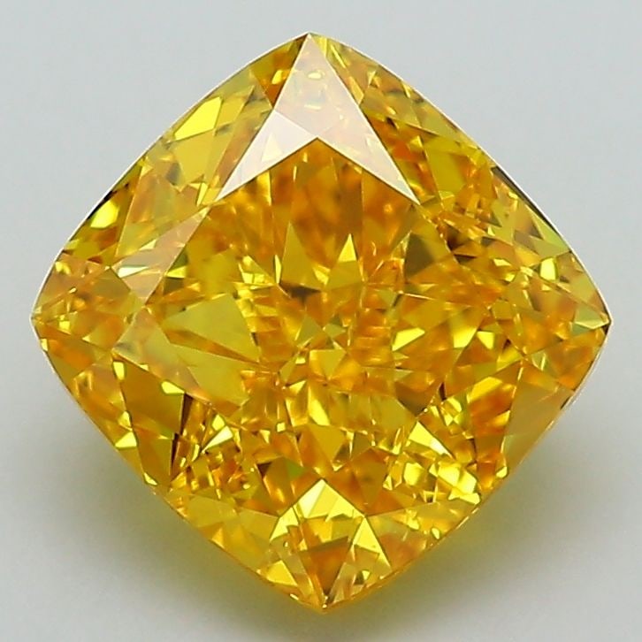 Loose Diamond - CUSHION MODIFIED 2.81ct Fancy Vivid Yellow VS1: Loose Diamond - CUSHION MODIFIED 2.81ct Fancy Vivid Yellow VS1 Source: This is a real non-mined Diamond that has been grown in a lab Shape: CUSHION MODIFIED Carats: 2.81 Color: Fancy Vivid Yellow Cert