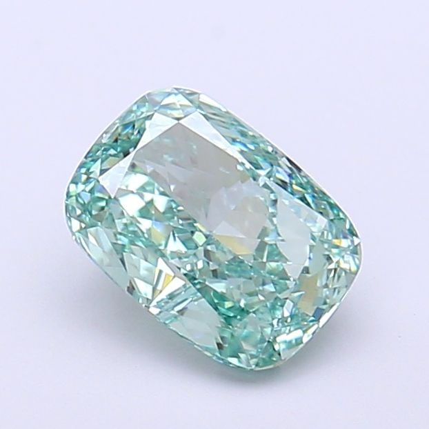 Loose Diamond - CUSHION MODIFIED 1.32ct Fancy Vivid Green VVS2: Loose Diamond - CUSHION MODIFIED 1.32ct Fancy Vivid Green VVS2 Source: This is a real non-mined Diamond that has been grown in a lab Shape: CUSHION MODIFIED Carats: 1.32 Color: Fancy Vivid Green Certi