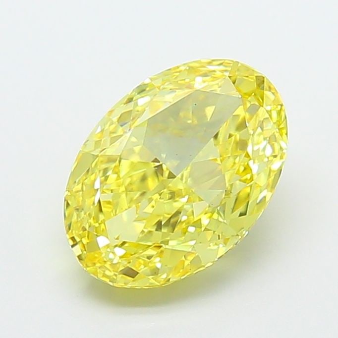 Loose Diamond - OVAL 3.5ct Fancy Vivid Yellow VS1: Loose Diamond - OVAL 3.5ct Fancy Vivid Yellow VS1 Source: This is a real non-mined Diamond that has been grown in a lab Shape: OVAL Carats: 3.5 Color: Fancy Vivid Yellow Certification: IGI Video: