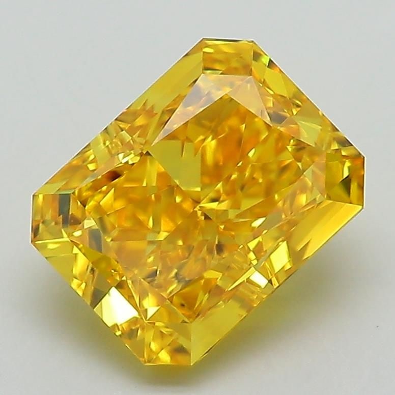 Loose Diamond - RADIANT 2.63ct Fancy Vivid Yellow VVS2: Loose Diamond - RADIANT 2.63ct Fancy Vivid Yellow VVS2 Source: This is a real non-mined Diamond that has been grown in a lab Shape: RADIANT Carats: 2.63 Color: Fancy Vivid Yellow Certification: IGI Vi