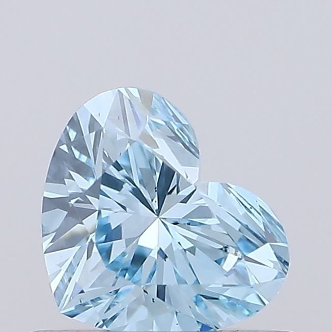 Loose Diamond - HEART 0.48ct Fancy Vivid Blue VS2: Loose Diamond - HEART 0.48ct Fancy Vivid Blue VS2 Source: This is a real non-mined Diamond that has been grown in a lab Shape: HEART Carats: 0.48 Color: Fancy Vivid Blue Certification: IGI Video: