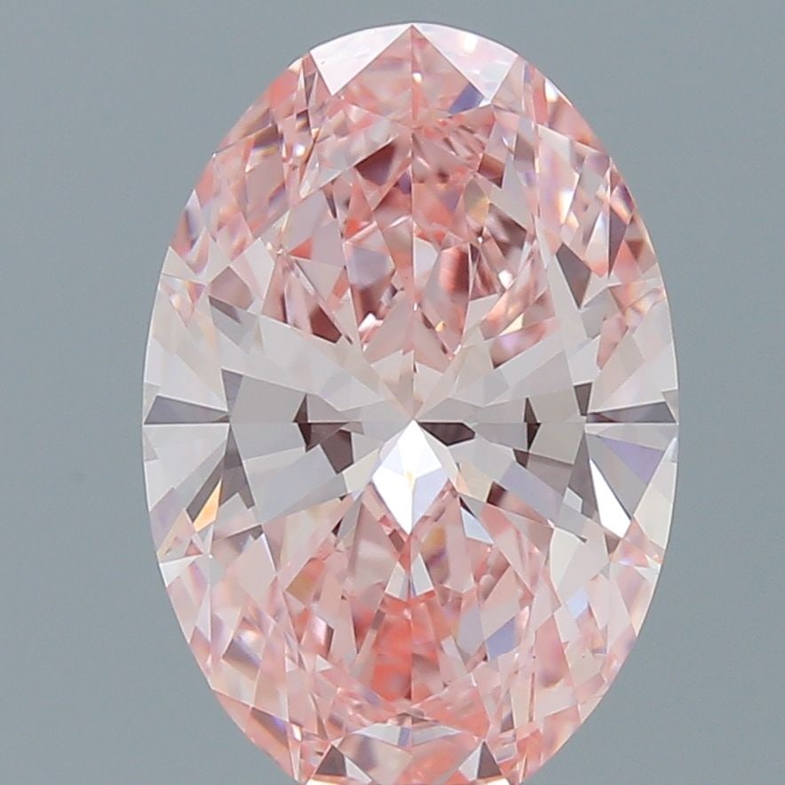 Loose Diamond - OVAL 3.01ct Fancy Vivid Pink VVS2: Loose Diamond - OVAL 3.01ct Fancy Vivid Pink VVS2 Source: This is a real non-mined Diamond that has been grown in a lab Shape: OVAL Carats: 3.01 Color: Fancy Vivid Pink Certification: IGI Video: