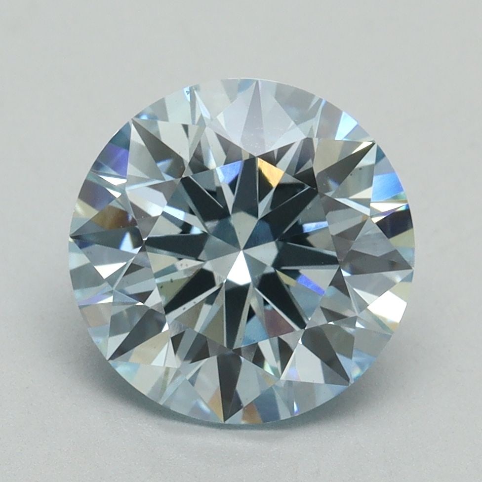 Ideal Loose Diamond - ROUND 3.02ct Fancy Intense Blue VS2: Ideal Loose Diamond - ROUND 3.02ct Fancy Intense Blue VS2 Source: This is a real non-mined Diamond that has been grown in a lab Shape: ROUND Carats: 3.02 Color: Fancy Intense Blue Certification: IGI V