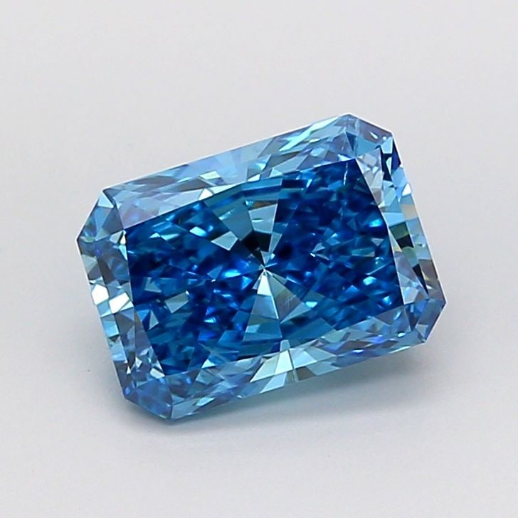 Loose Diamond - RADIANT 2.03ct Fancy Vivid Blue SI2: Loose Diamond - RADIANT 2.03ct Fancy Vivid Blue SI2 Source: This is a real non-mined Diamond that has been grown in a lab Shape: RADIANT Carats: 2.03 Color: Fancy Vivid Blue Certification: IGI Video: