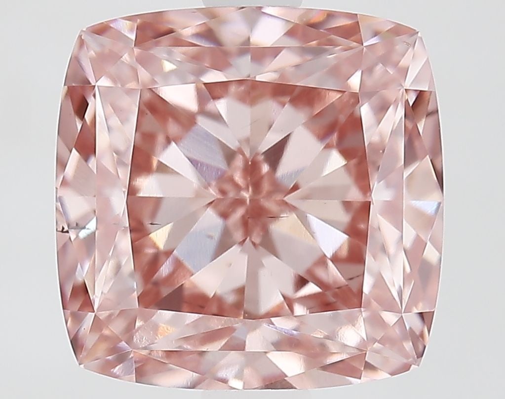 Loose Diamond - CUSHION MODIFIED 3.2ct Fancy Vivid Pink VS2: Loose Diamond - CUSHION MODIFIED 3.2ct Fancy Vivid Pink VS2 Source: This is a real non-mined Diamond that has been grown in a lab Shape: CUSHION MODIFIED Carats: 3.2 Color: Fancy Vivid Pink Certificat
