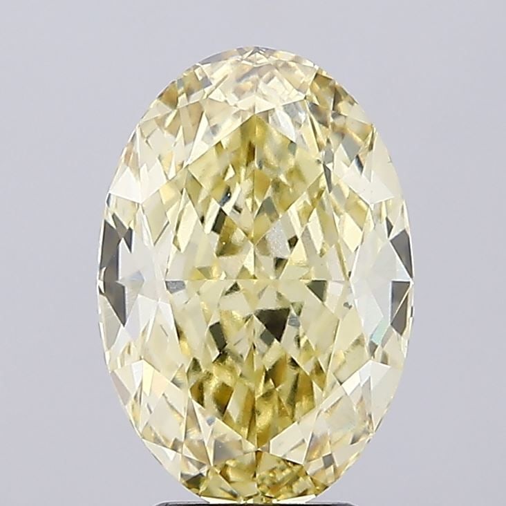 Loose Diamond - OVAL 5.05ct Fancy Intense Yellow VVS2: Loose Diamond - OVAL 5.05ct Fancy Intense Yellow VVS2 Source: This is a real non-mined Diamond that has been grown in a lab Shape: OVAL Carats: 5.05 Color: Fancy Intense Yellow Certification: IGI Vide