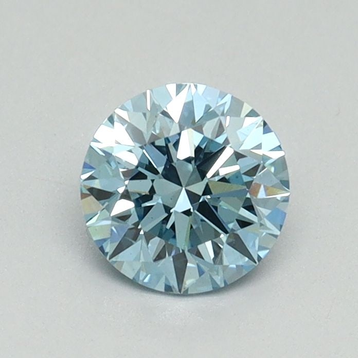 Loose Diamond - ROUND 0.64ct Fancy Vivid Blue VS2: Loose Diamond - ROUND 0.64ct Fancy Vivid Blue VS2 Source: This is a real non-mined Diamond that has been grown in a lab Shape: ROUND Carats: 0.64 Color: Fancy Vivid Blue Certification: IGI Video: