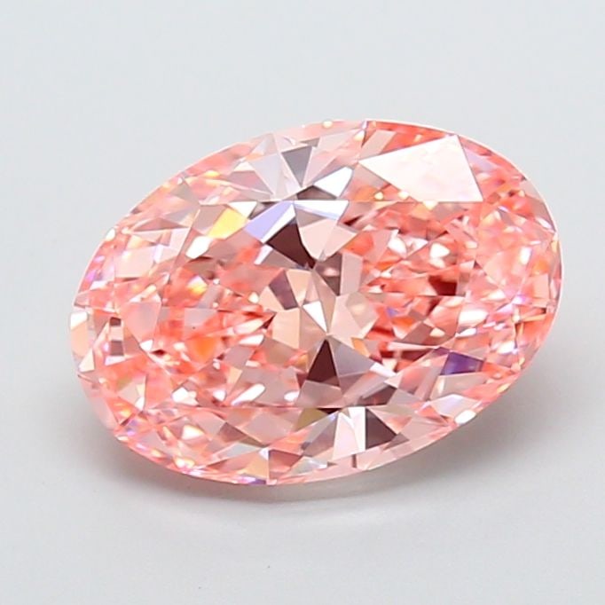 Loose Diamond - OVAL 4.21ct Fancy Vivid Pink VS1: Loose Diamond - OVAL 4.21ct Fancy Vivid Pink VS1 Source: This is a real non-mined Diamond that has been grown in a lab Shape: OVAL Carats: 4.21 Color: Fancy Vivid Pink Certification: IGI Video: