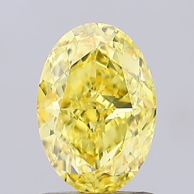Loose Diamond - OVAL 1.52ct Fancy Vivid Yellow VS1: Loose Diamond - OVAL 1.52ct Fancy Vivid Yellow VS1 Source: This is a real non-mined Diamond that has been grown in a lab Shape: OVAL Carats: 1.52 Color: Fancy Vivid Yellow Certification: IGI Video:
