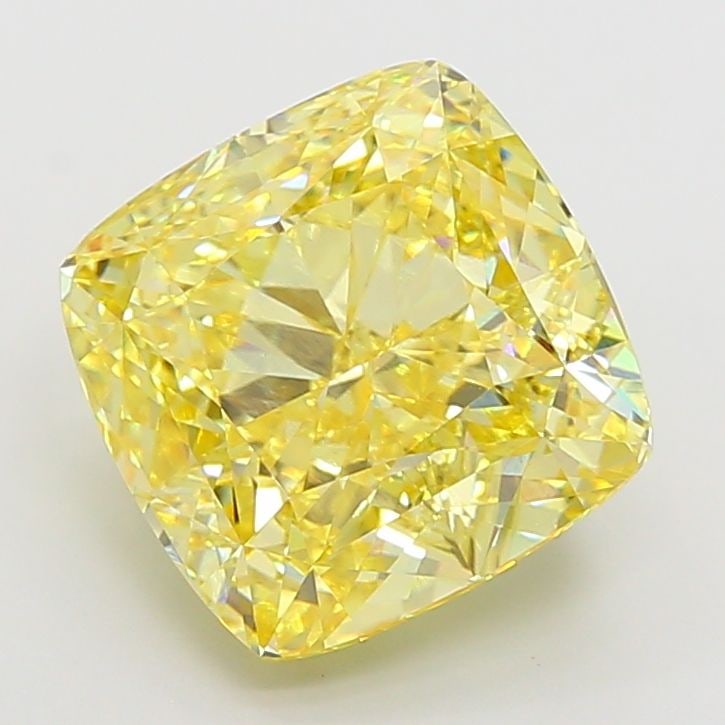 Loose Diamond - CUSHION MODIFIED 7.01ct Fancy Intense Yellow VS1: Loose Diamond - CUSHION MODIFIED 7.01ct Fancy Intense Yellow VS1 Source: This is a real non-mined Diamond that has been grown in a lab Shape: CUSHION MODIFIED Carats: 7.01 Color: Fancy Intense Yellow 