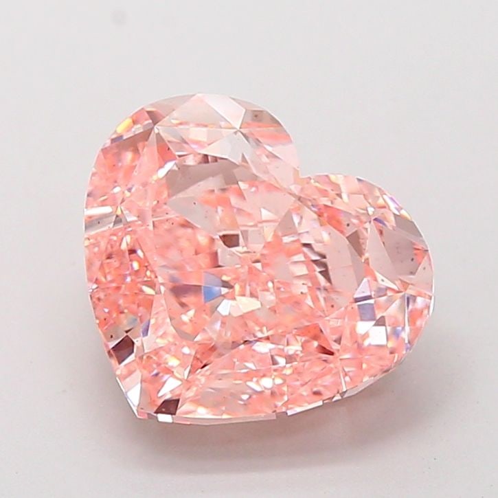 Loose Diamond - HEART 5.0ct Fancy Vivid Pink VS2: Loose Diamond - HEART 5.0ct Fancy Vivid Pink VS2 Source: This is a real non-mined Diamond that has been grown in a lab Shape: HEART Carats: 5.0 Color: Fancy Vivid Pink Certification: IGI Video: