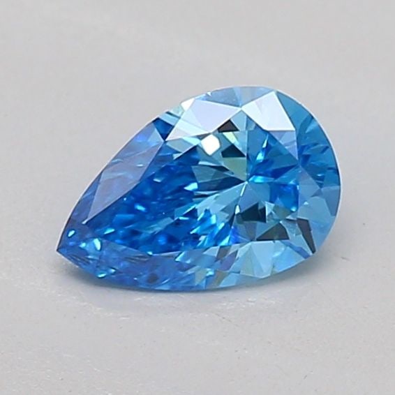 Loose Diamond - PEAR 0.27ct Fancy Vivid Blue VS1: Loose Diamond - PEAR 0.27ct Fancy Vivid Blue VS1 Source: This is a real non-mined Diamond that has been grown in a lab Shape: PEAR Carats: 0.27 Color: Fancy Vivid Blue Certification: IGI The Diamond D